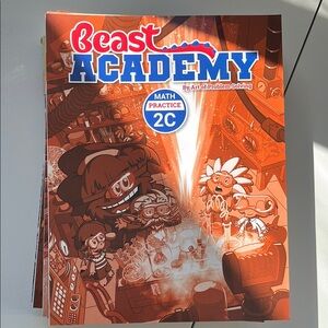 Beast Academy math books - 2B, 2C, 2D